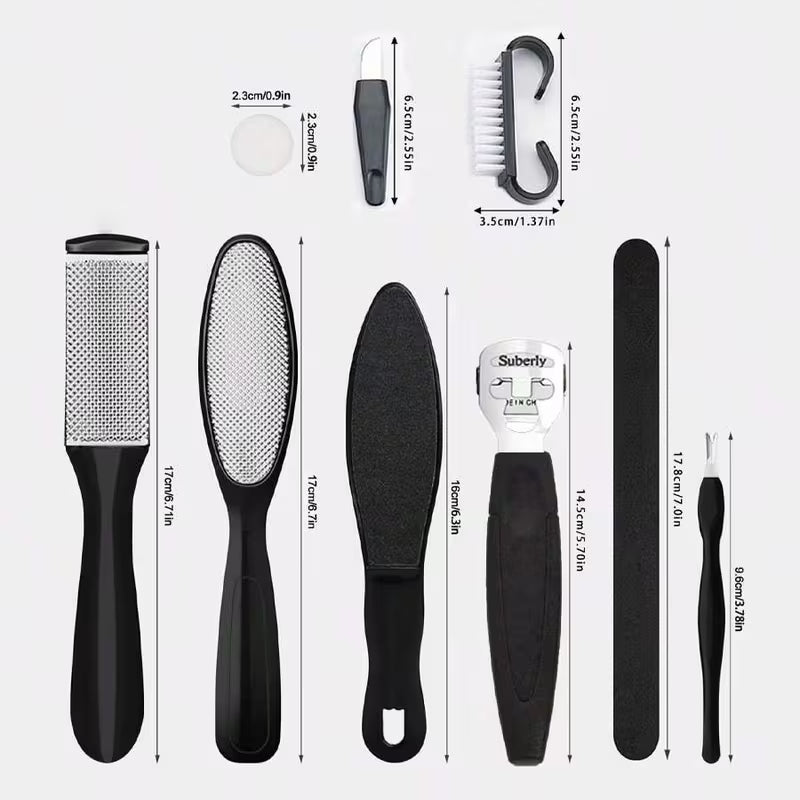 10-In-30.48 cm Care Pedicure Kit: Includes a Remover for Softening And Removing Dead Skin