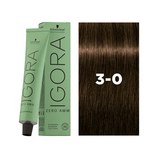 Schwarzkopf Igora Zero AMM 3-0 Dark Brown Natural 60ml