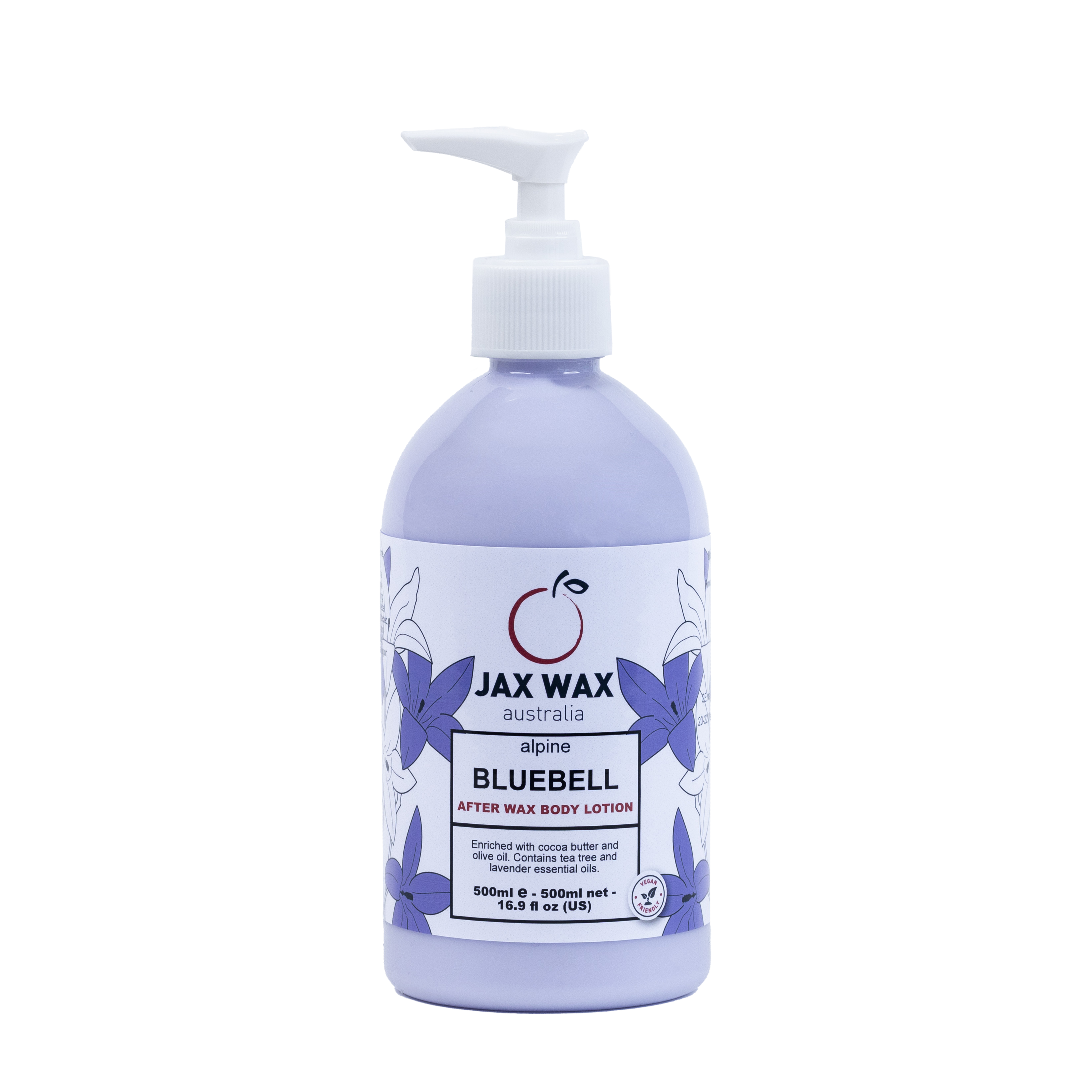 Jax Wax- Alpine Bluebell After Wax Body Lotion 500ml