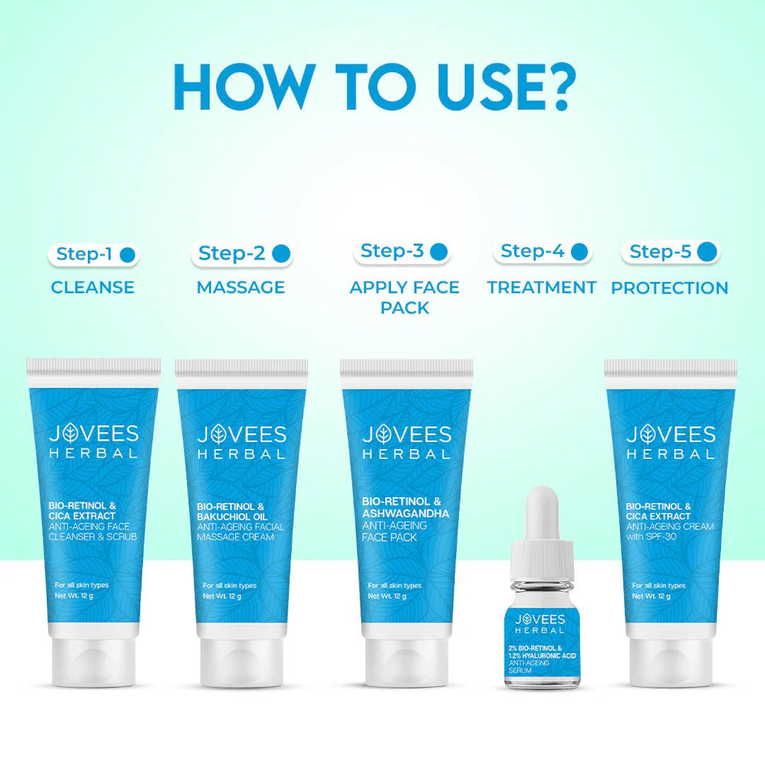 Jovees Bio Retinol & Cica Extract Anti-Ageing Mini Facial Kit