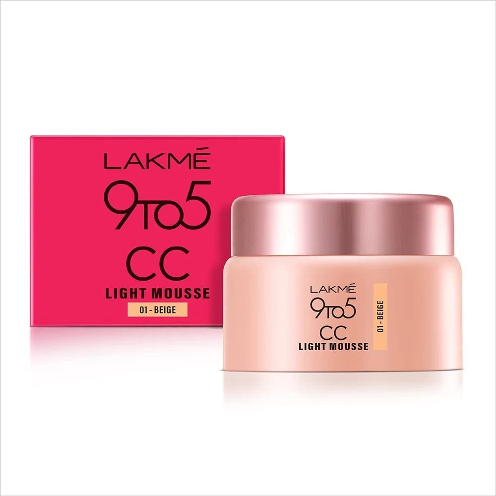 Lakme 9 To 5 CC Mousse - Beige - 25 gm