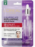 Loreal Paris Revitalift Filler Hyaluronic Acid Plumping Anti Wrinkle Sheet Mask