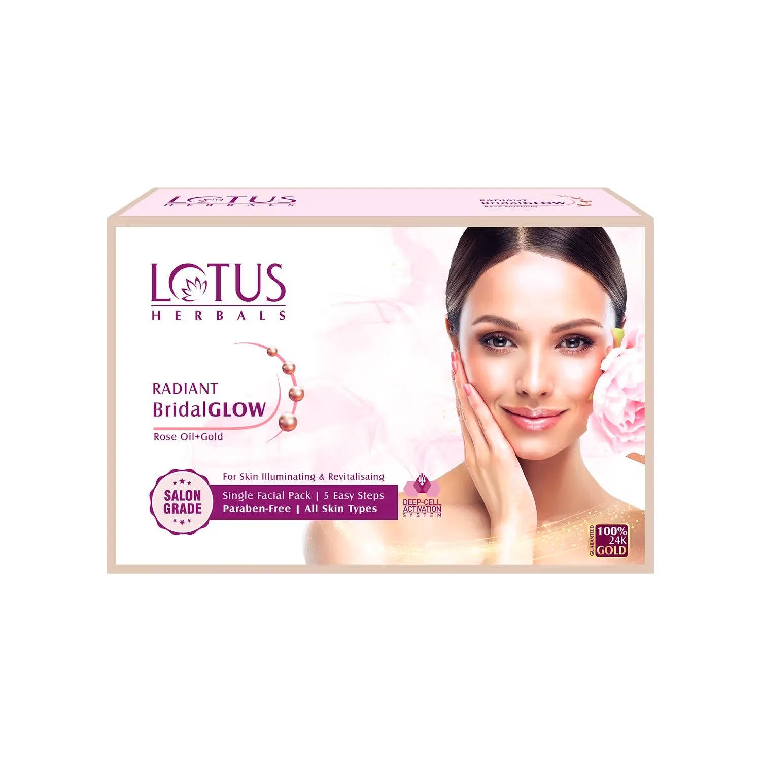 Lotus Herbal Radiant Bridal Glow Facial Kit 4 in 1 Facial Pack