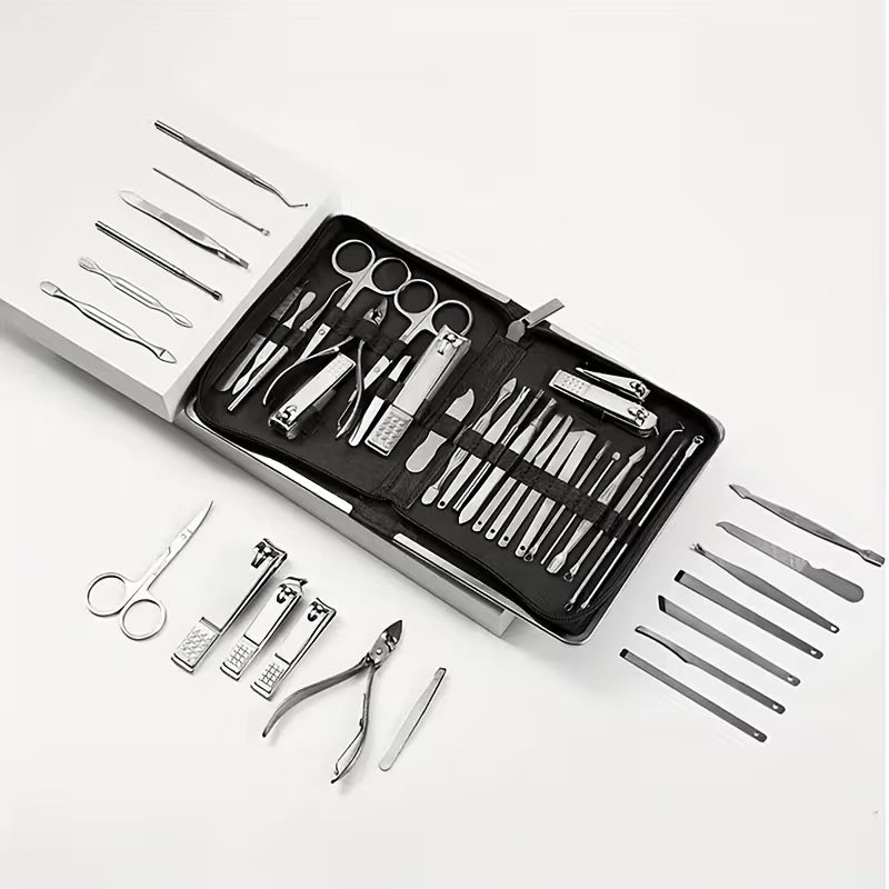 26pcs Nail Clipper Kit with Nail Clipper Ear Spoon Nail Files for Men And Women Toe Nail Clipping
