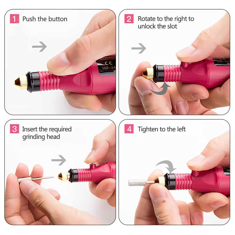 LULAA Electric Nail Drill Machine Set