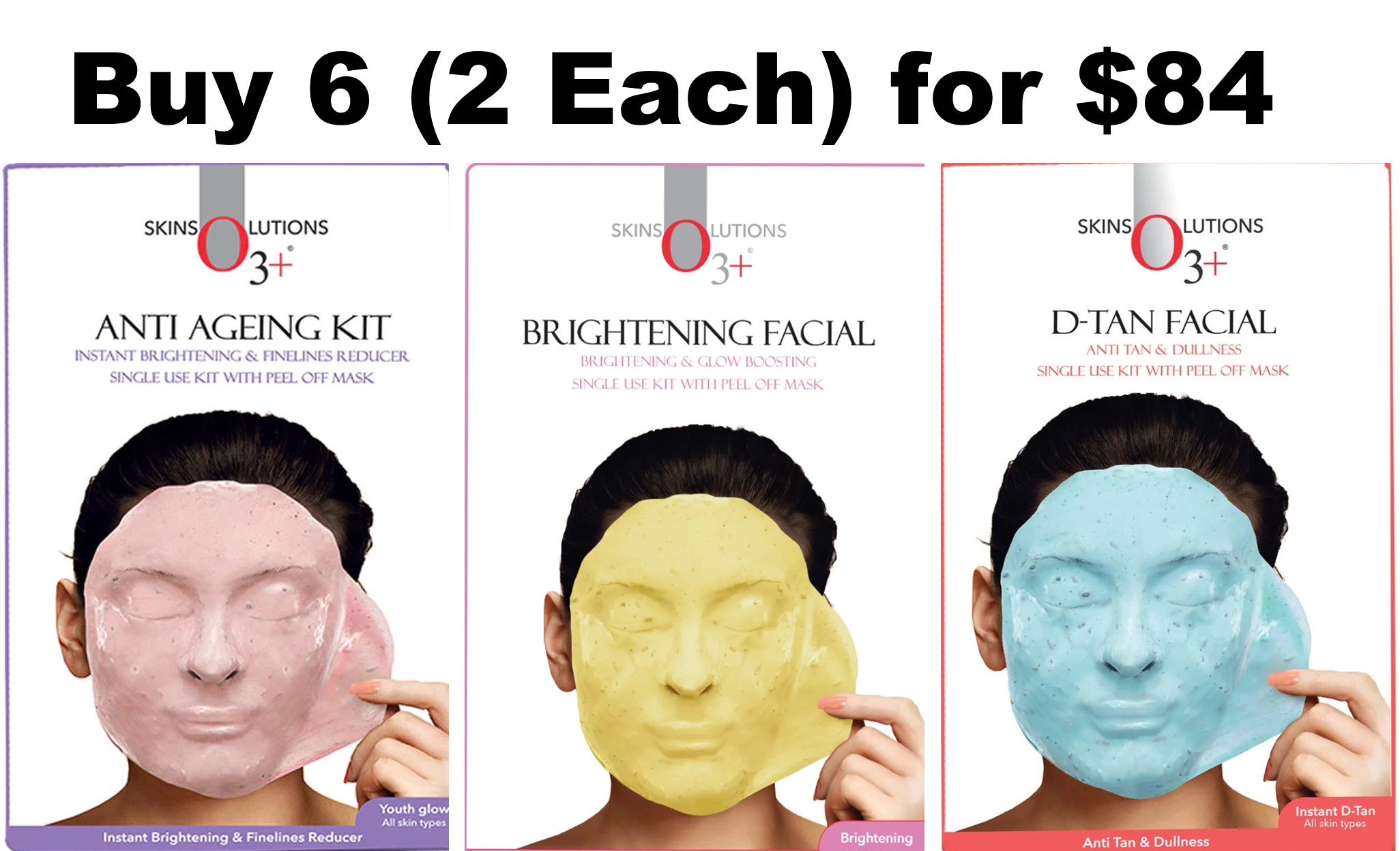 O3+ Bundle Pack 6 (2 of Single Facial Kit)