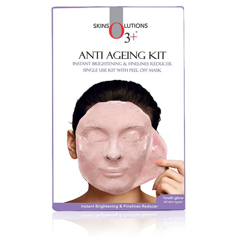 O3+ Anti Ageing kit instant Brightening and Fine lines reducer with peel off mask