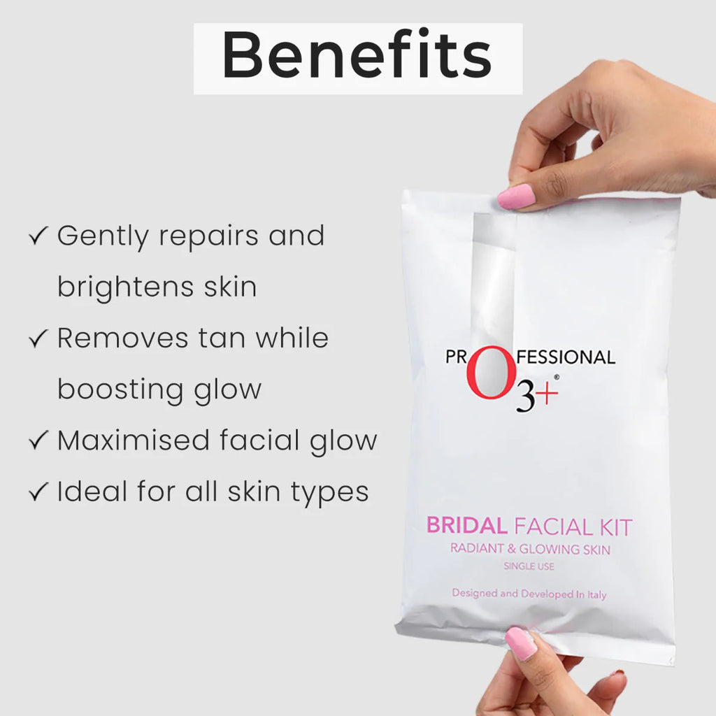 O3+ Bridal Facial Kit Radiant and Glowing Skin Single Use Kit