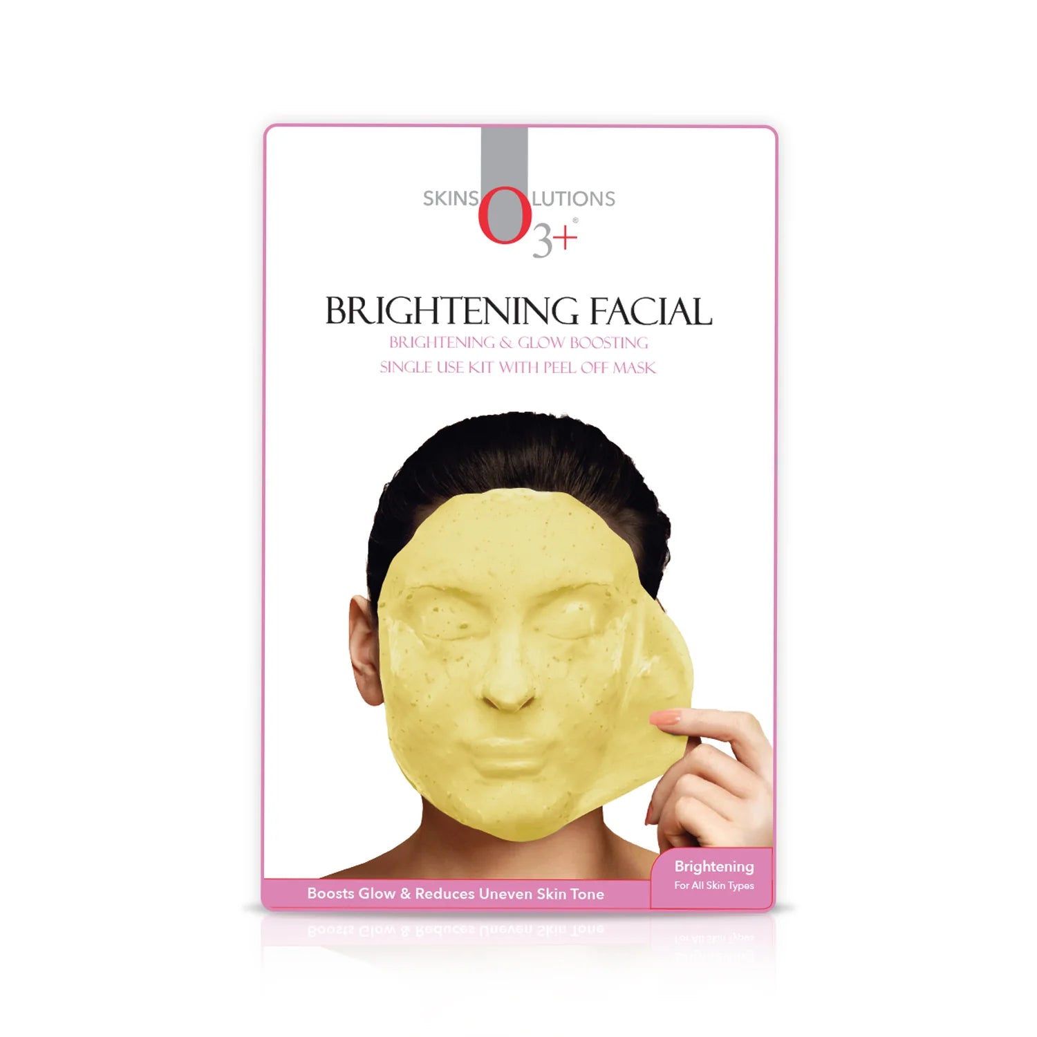O3+ Brightening Facial Brightening and glow boosting with peel off mask Single Kit