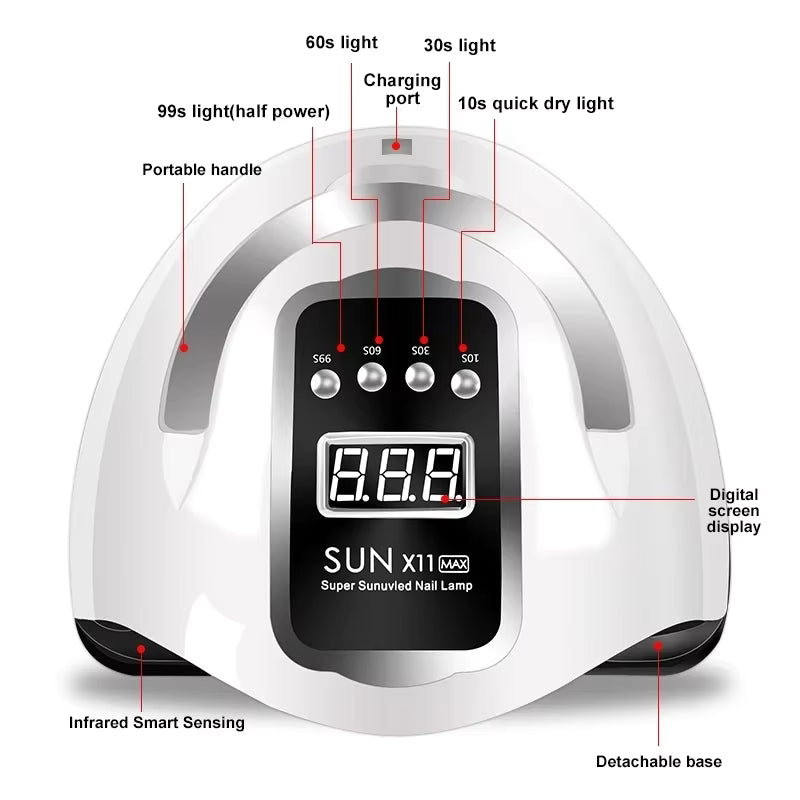 Sun Professional Nail Lamp :X11 Max 280W