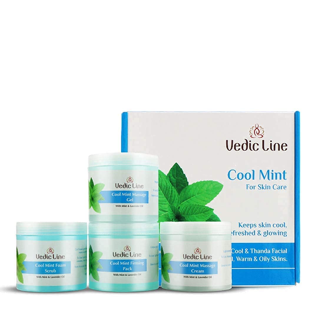 Vedicline Cool Mint Facial Kit with Mint