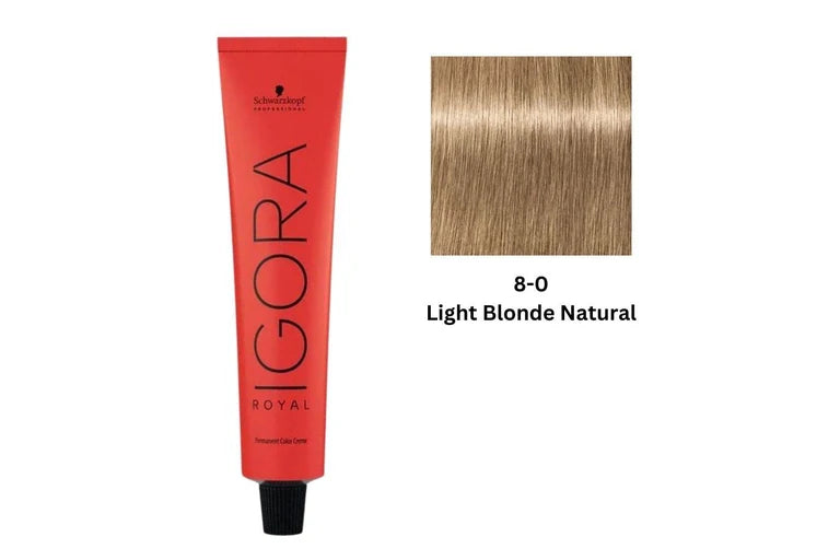 Schwarzkopf Igora Vibrance Permanent Hair Color Dye 8-0 Light Blonde Natural