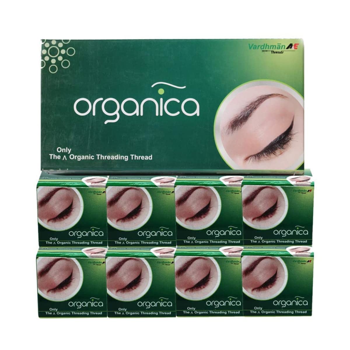 Organica Eyebrow Thread Organic Cotton Eyebrow Threading Thread Box of 8 Spool